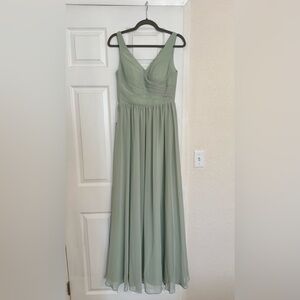 Azazie Keyla Dusty Sage Bridesmaid Dress